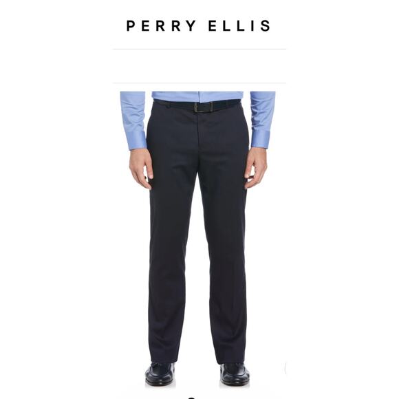 Perry Ellis SLIM FIT PERFORMANCE TECH SUIT PANT nwt $125 blue 29x30 - Picture 1 of 11